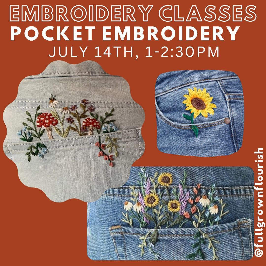 Adult Pocket Embroidery Workshop