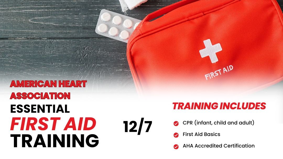 American Heart Association First Aid\/CPR Course - Afternoon Course