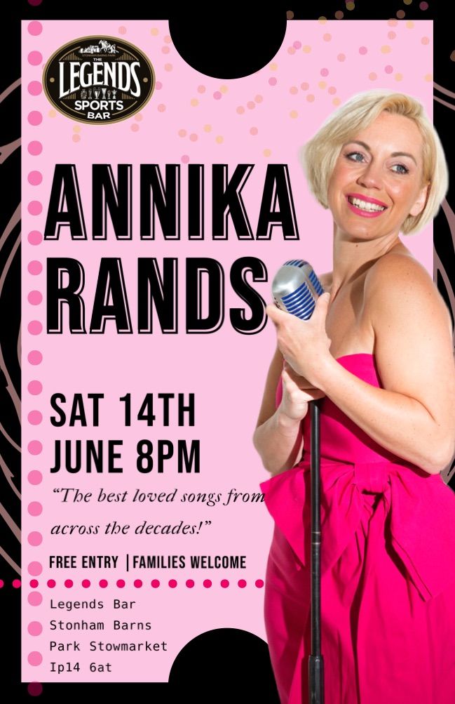 Annika Rands @ Legends Bar Stonham Barns Park 