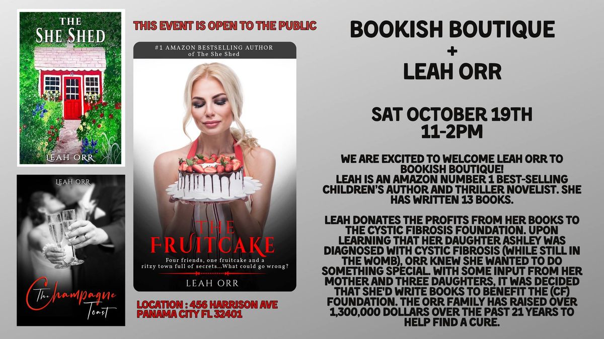 Book Signing with Leah Orr!