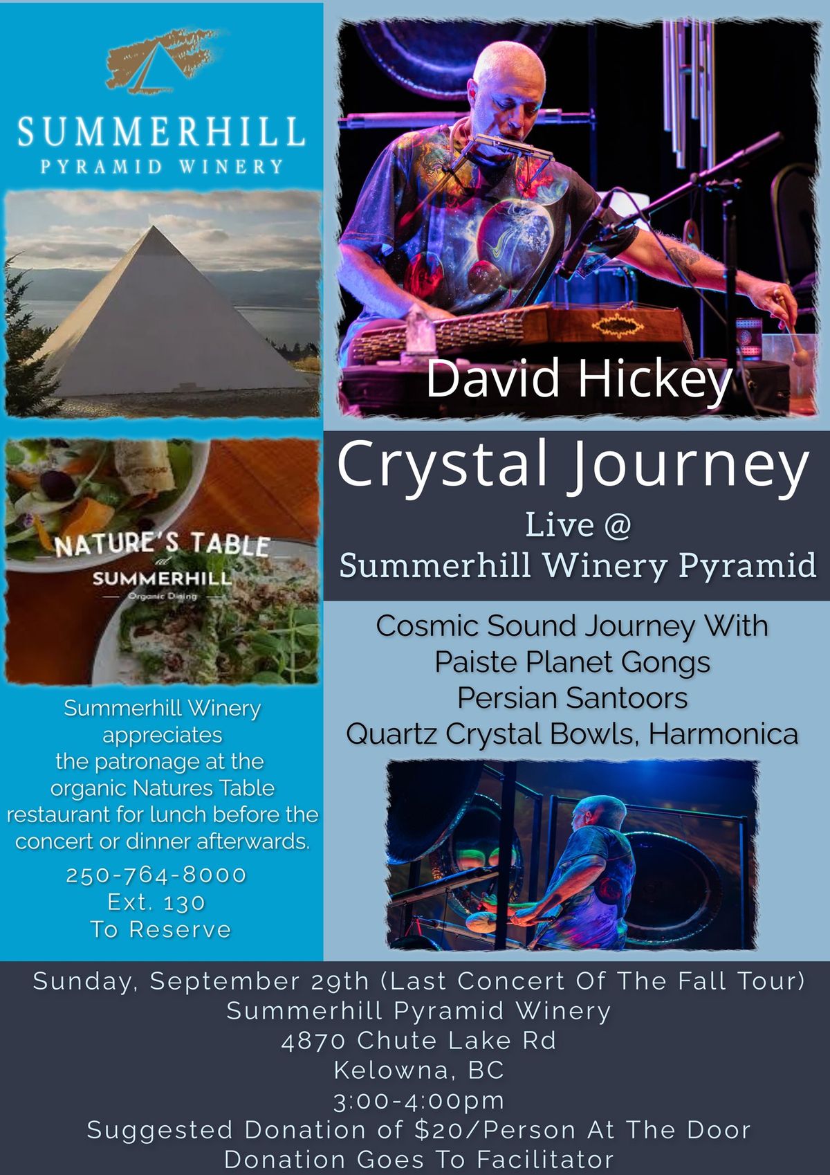 Crystal Journey At Summerhill Winery Pyramid In Kelowna, BC