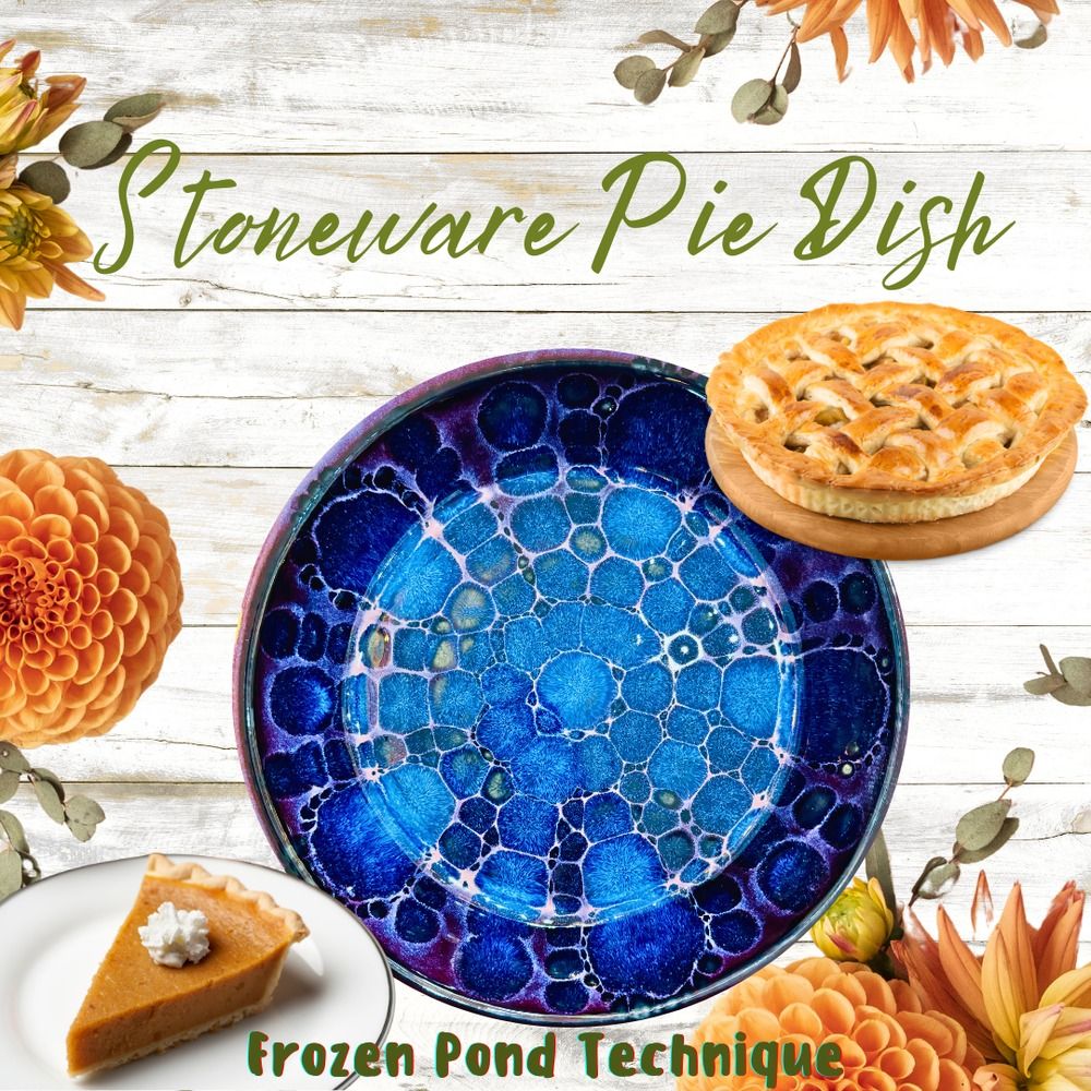 Frost and Flame - Stoneware Pie Dish