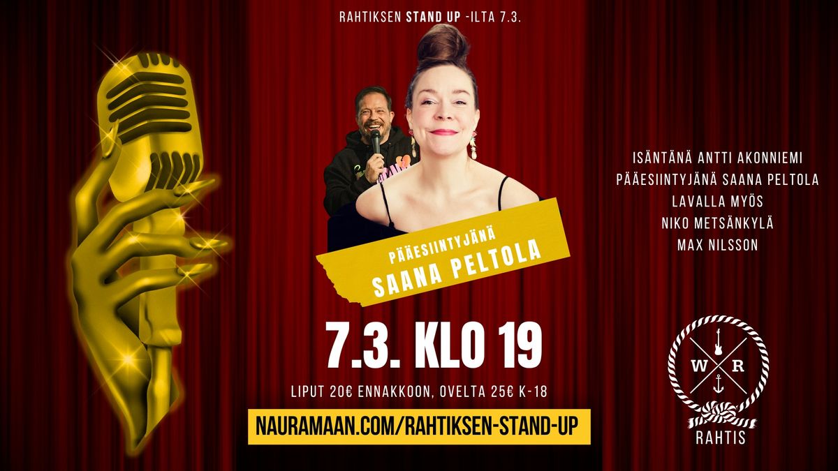 Rahtiksen stand up -ilta: Saana Peltola