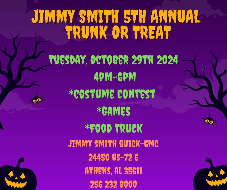 Jimmy Smith Buick-GMC 5th Annual Trunk or Treat