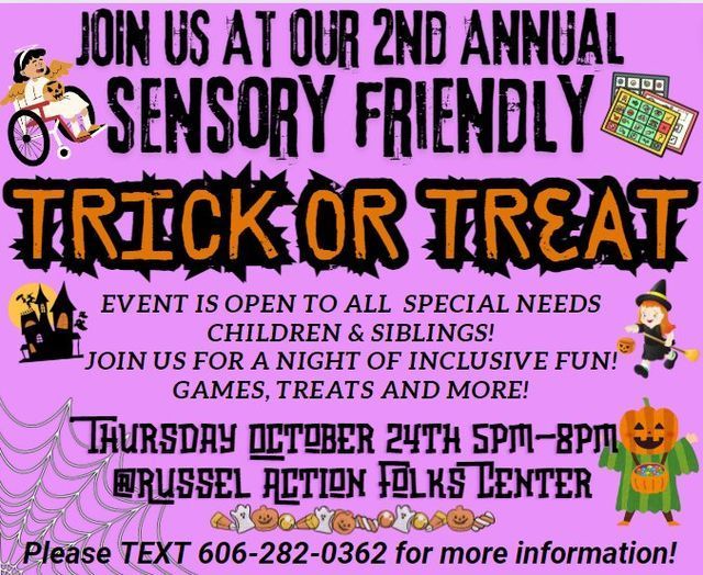 2nd Annual SENSORY FRIENDLY TRICK OR TREAT!