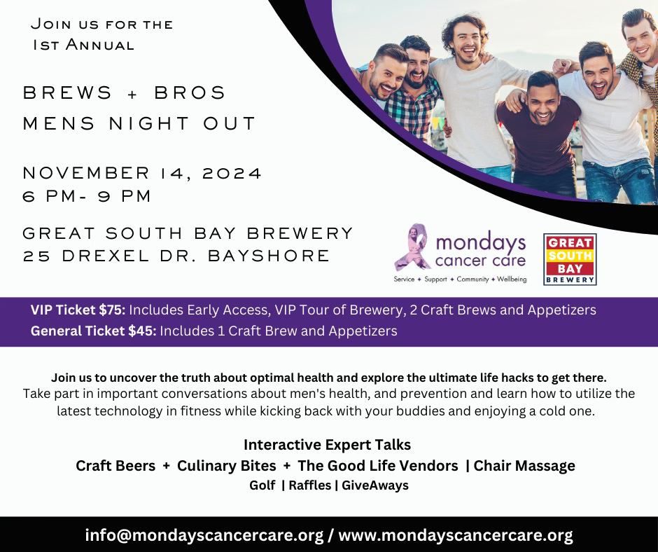 Brews + Bros: Mens Night Out Fundraiser