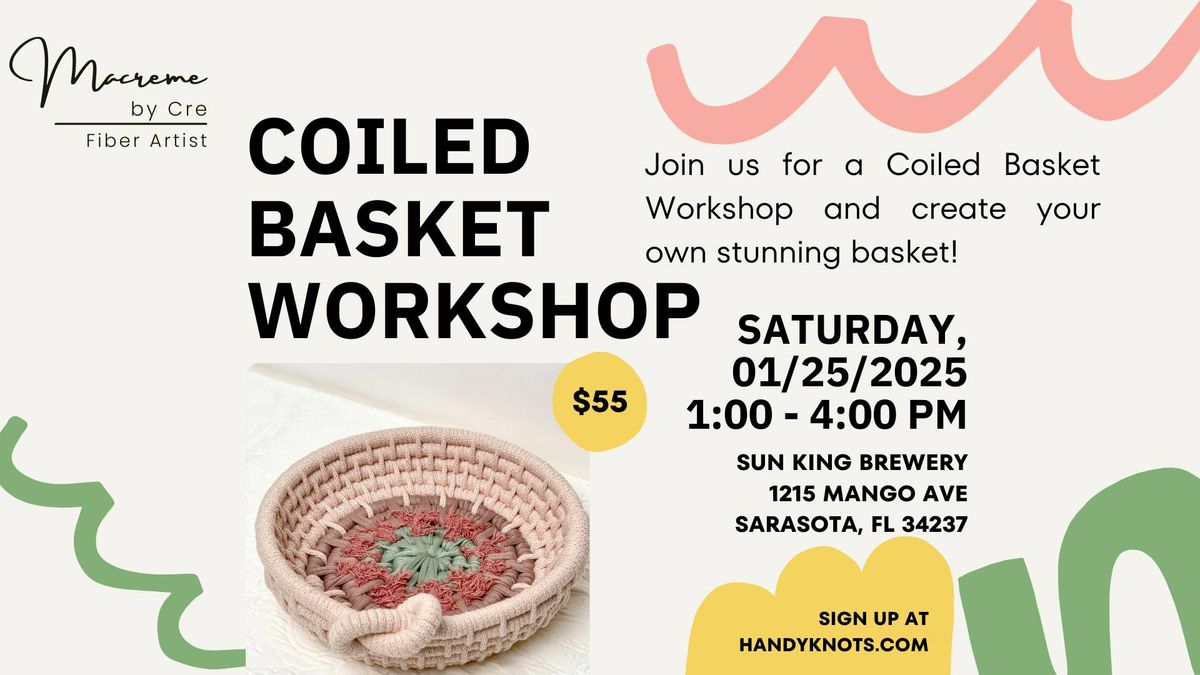 Coiled Basket Workshop at Sun King Brewery