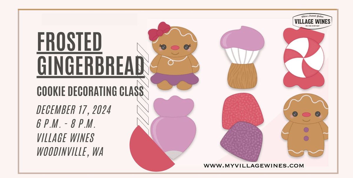 Frosted Gingerbread Cookie Decorating Class