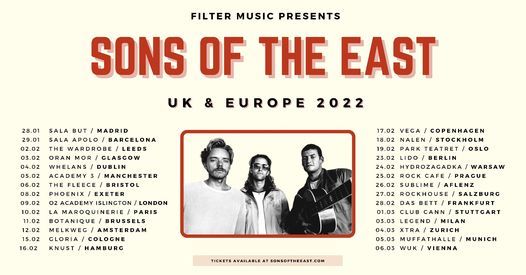 Sons Of The East | Dublin | Whelans