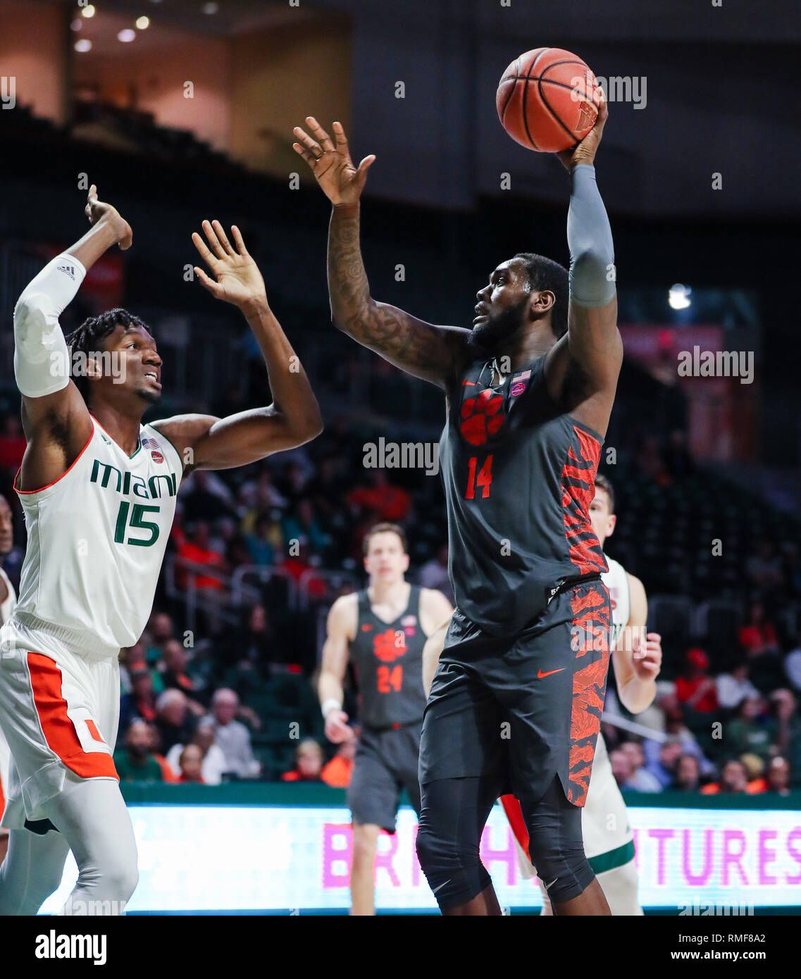 Clemson Tigers at Miami Hurricanes Mens Basketball