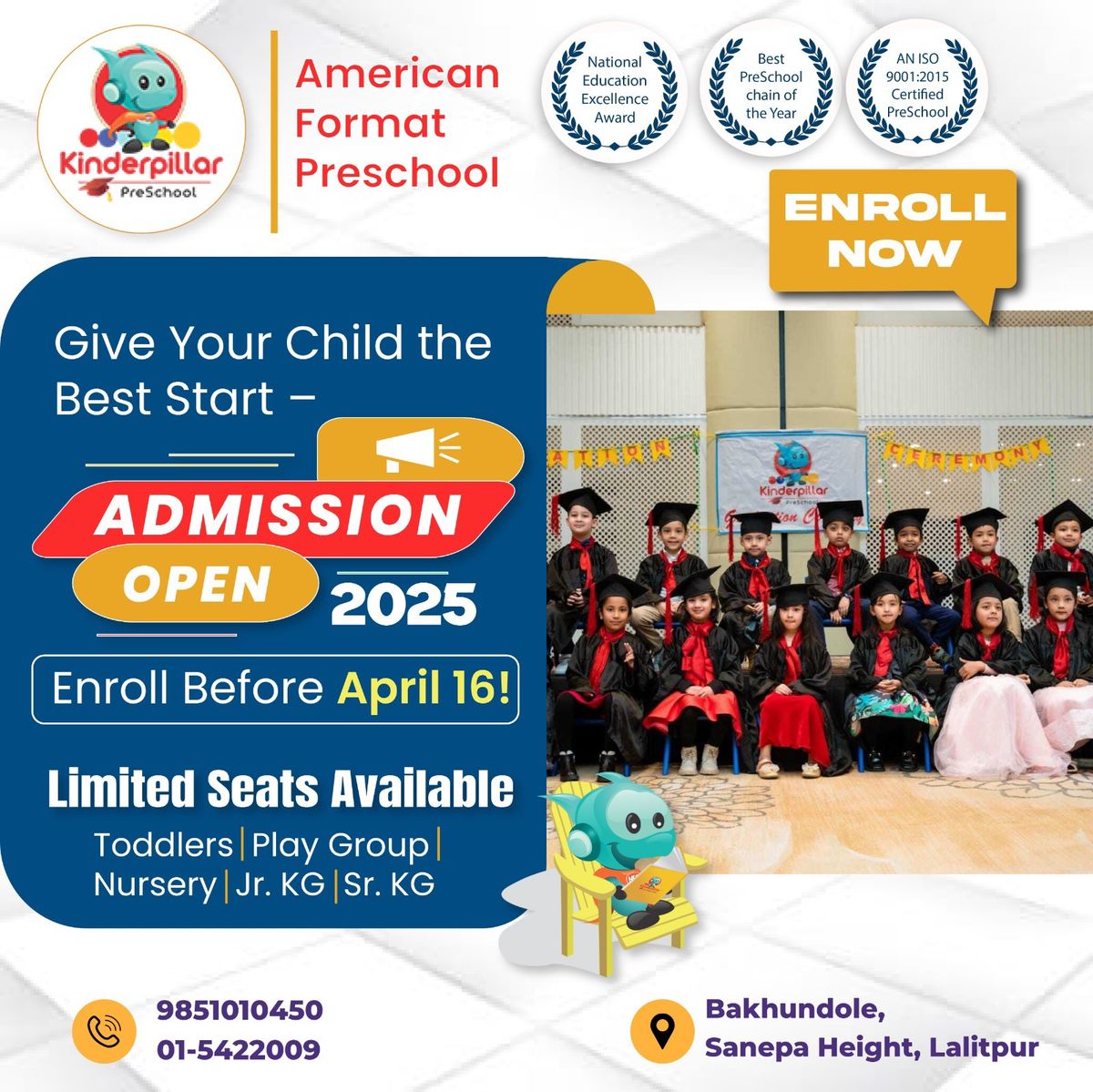 Kinderpillar Admissions Now Open!