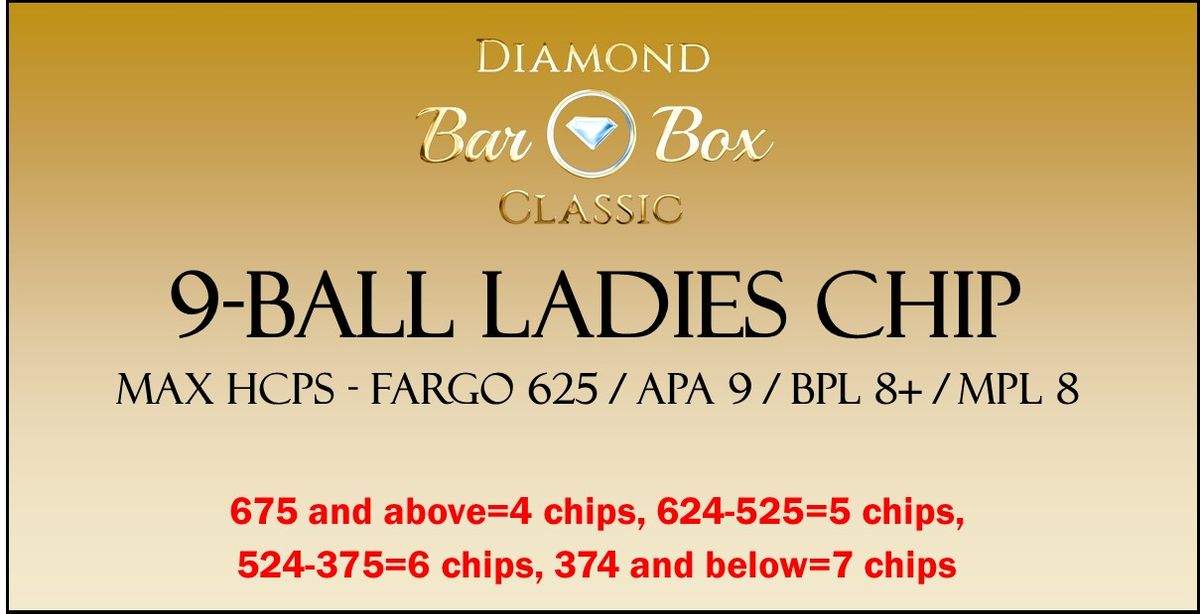 9 Ball Ladies Only Chip 2024 Diamond Bar Box Classic, Brandywine