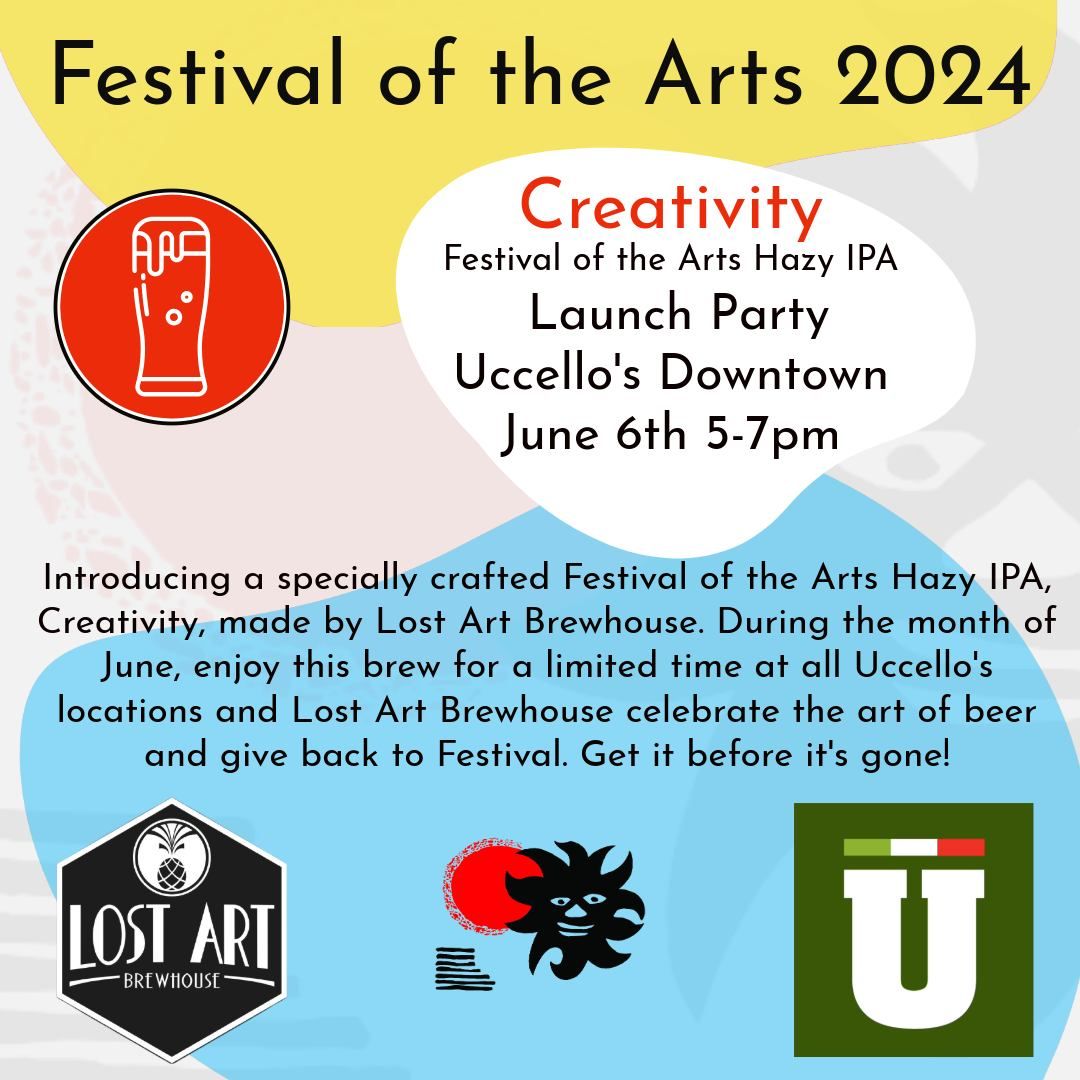 Festival of the Arts Creativity Hazy IPA Launch Party