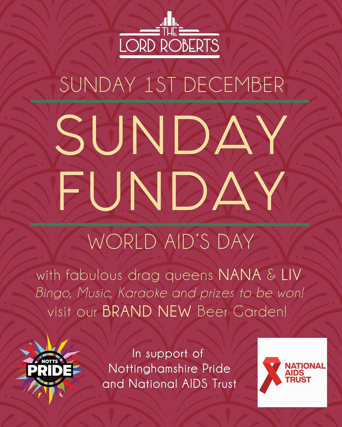 Sunday Funday | Notts Pride x National Aids Trust fundraiser