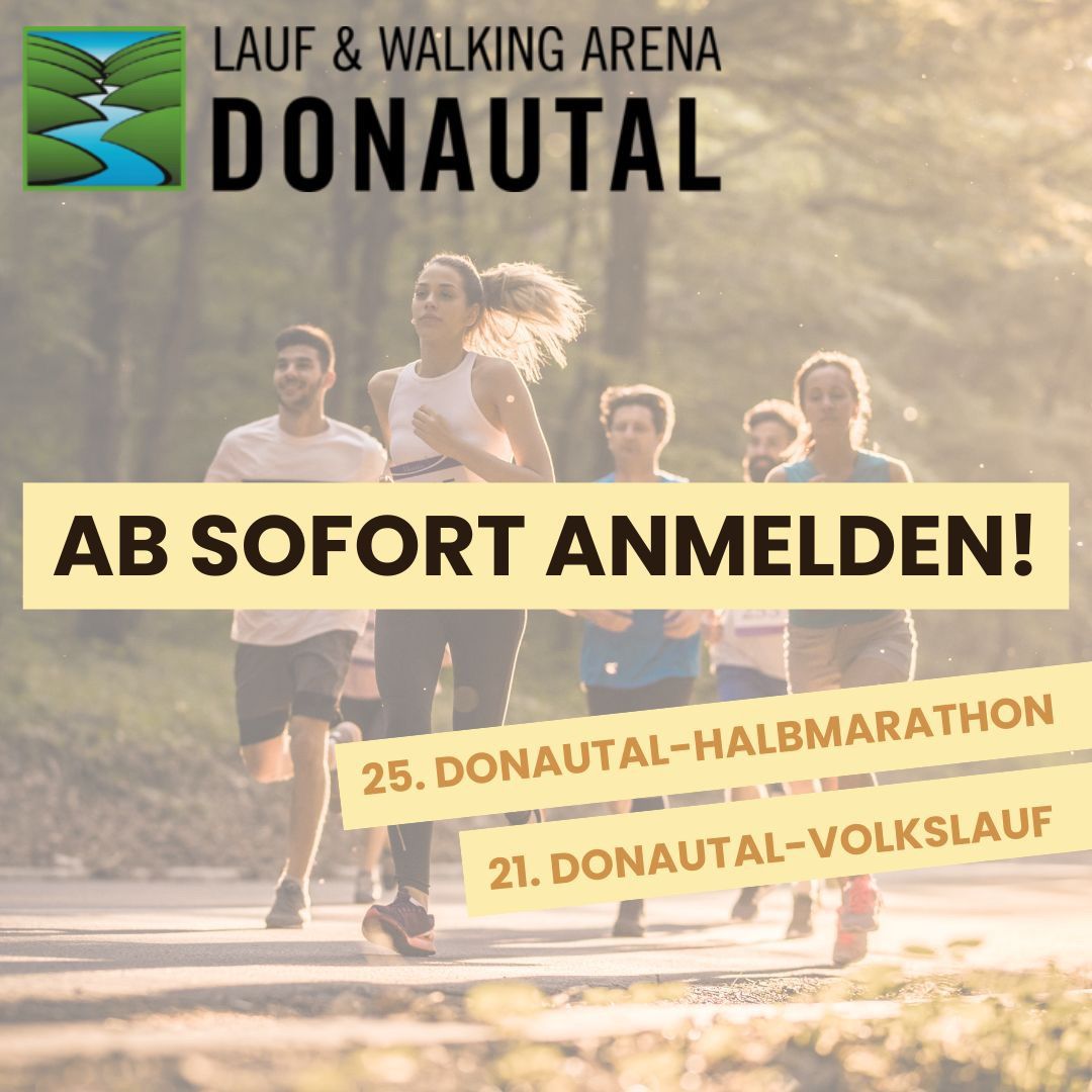 25. DONAUTAL-HALBMARATHON | 21. DONAUTAL-VOLKSLAUF