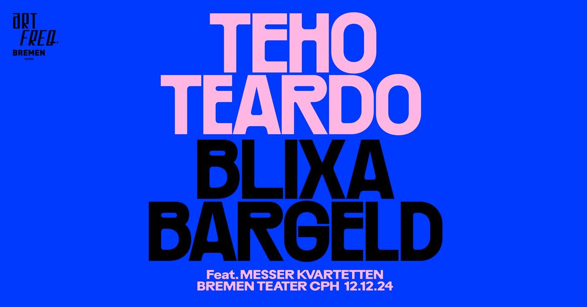 Blixa Bargeld & Teho Teardo | Bremen Teater, K\u00f8benhavn [f\u00e5 billetter]