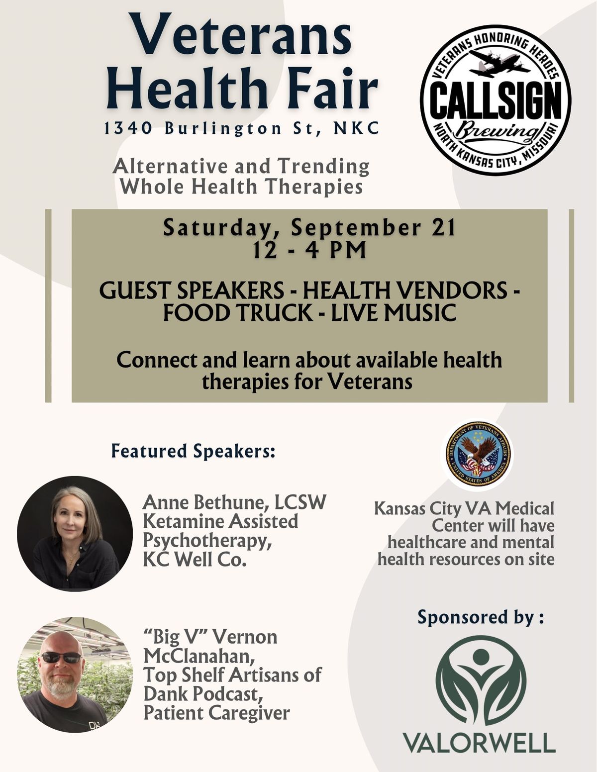 Veterans Health Fair- Alternative and Trending Whole Health Therapies