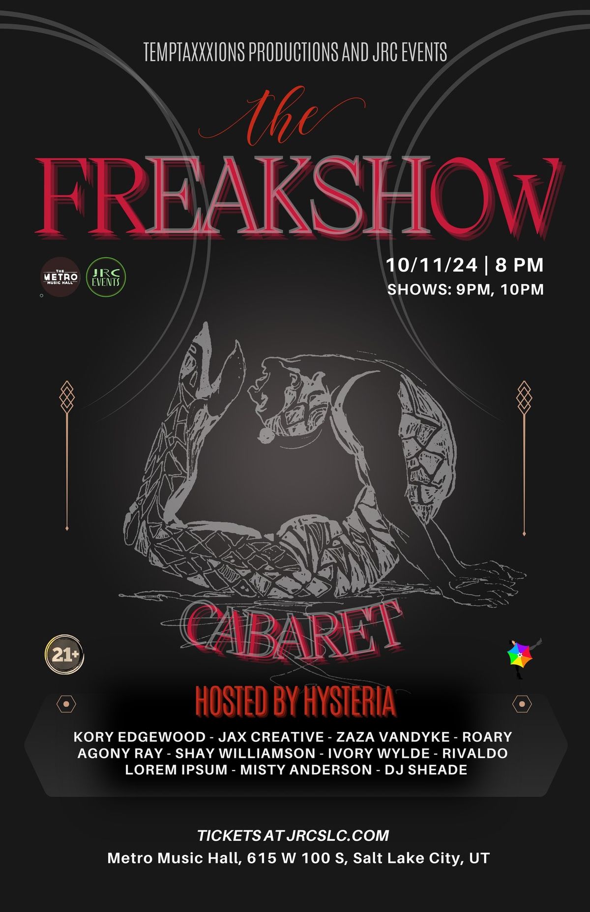 The Freakshow - A Spooky Cabaret Mega-Show at Metro Music Hall