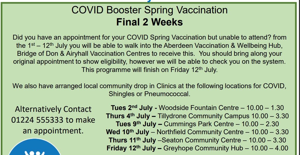 COVID Booster Spring Vaccination at Seaton Community Centre
