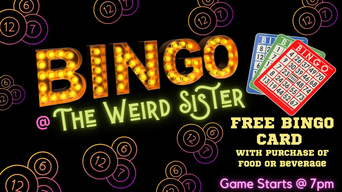 Bingo 10\/3 @ The Weird Sister