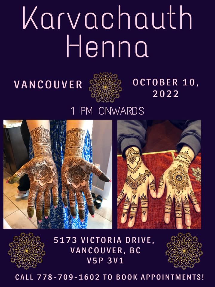 Karvachauth Henna Vancouver