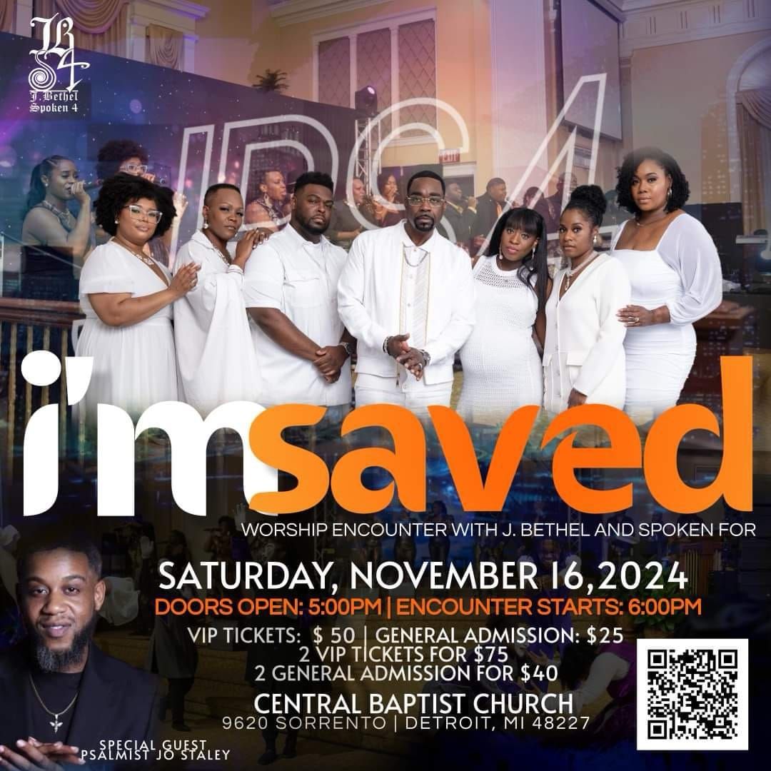 "I'M SAVED" Live Worship Encounter!