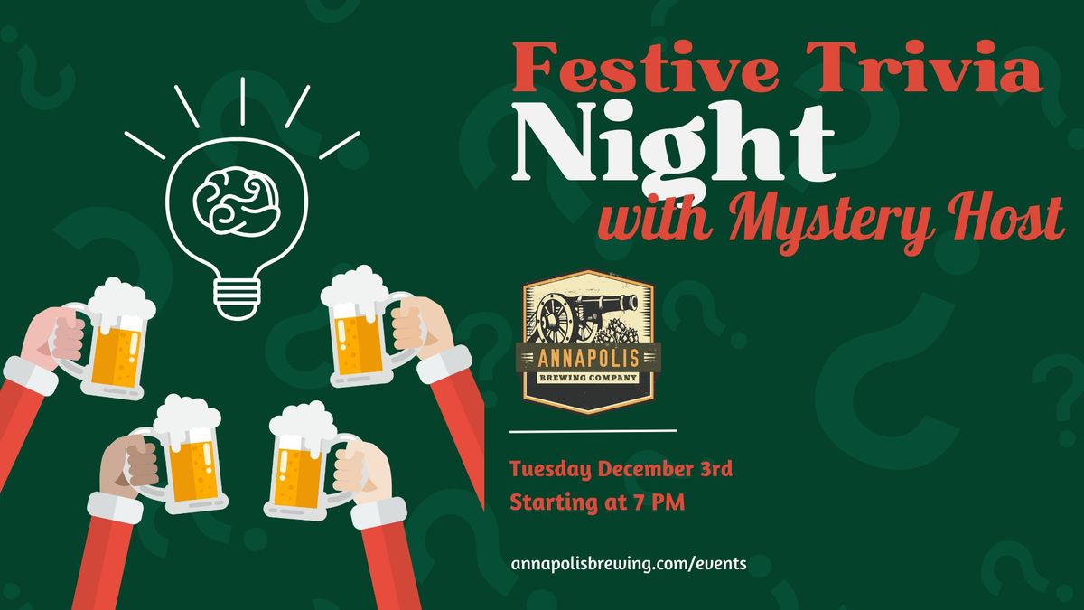 Festive Trivia Night with mystery host 