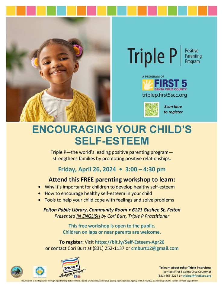 Workshop: Encouraging Your Child's Self Esteem