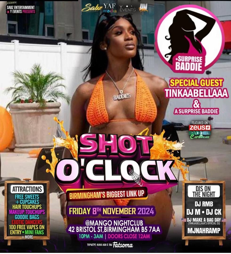 SHOT 0'CLOCK - BADDIES CARIBBEAN EDITION