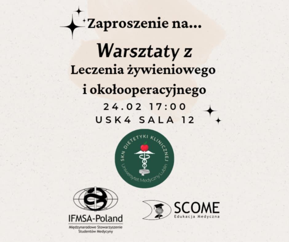 Warsztaty z leczenia \u017cywieniowego i oko\u0142ooperacyjnego