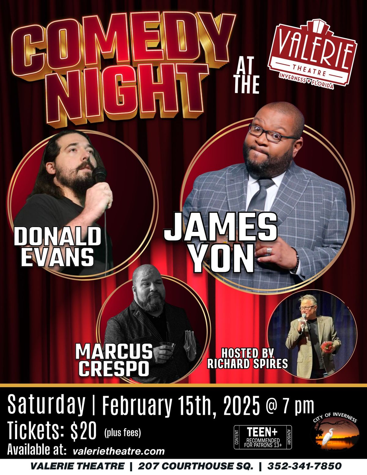 Comedy Night at the Valerie!