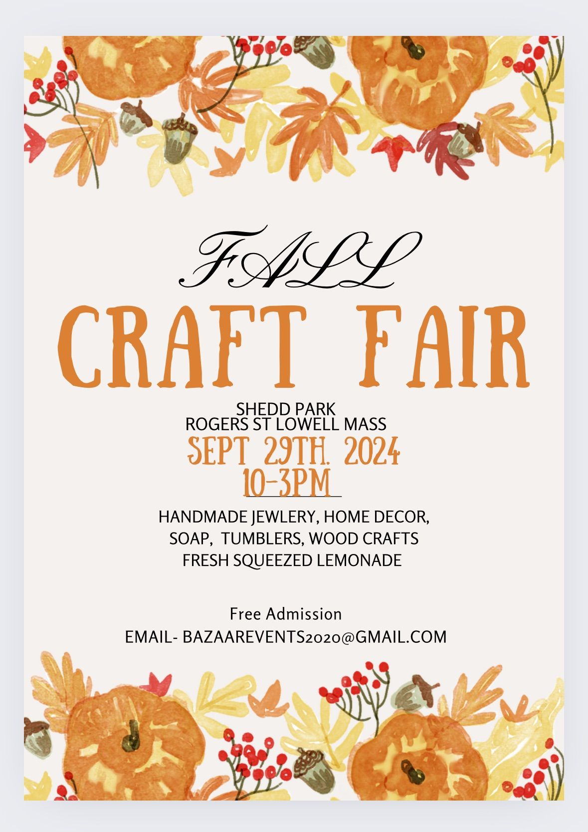 Fall Craft Fair 