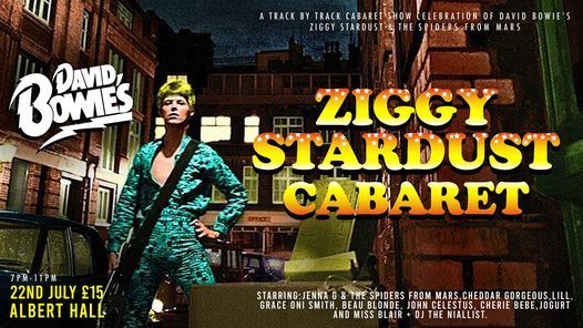 Ziggy Stardust Cabaret Albert Hall Manchester 22 July 21