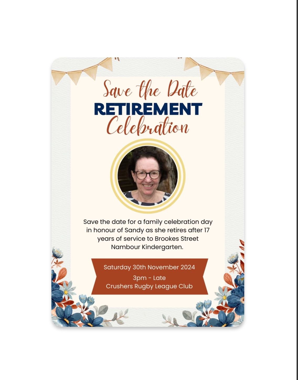 Retirement Celebration for Sandy 