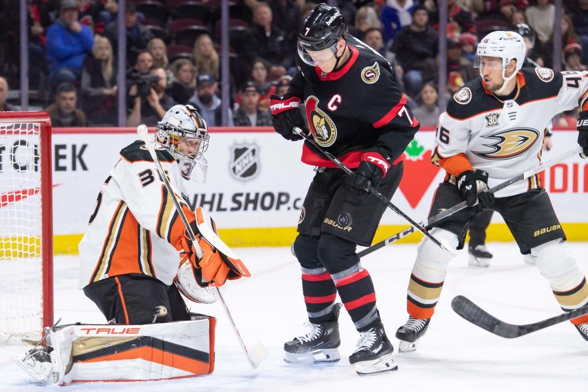 Anaheim Ducks vs. Ottawa Senators