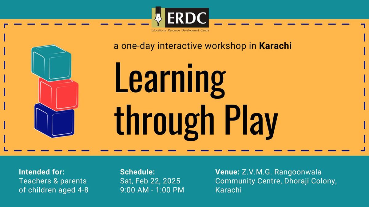 Learning through Play | Workshop in Karachi