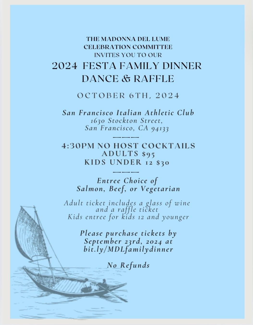 Festa Family Dinner Dance & Raffle