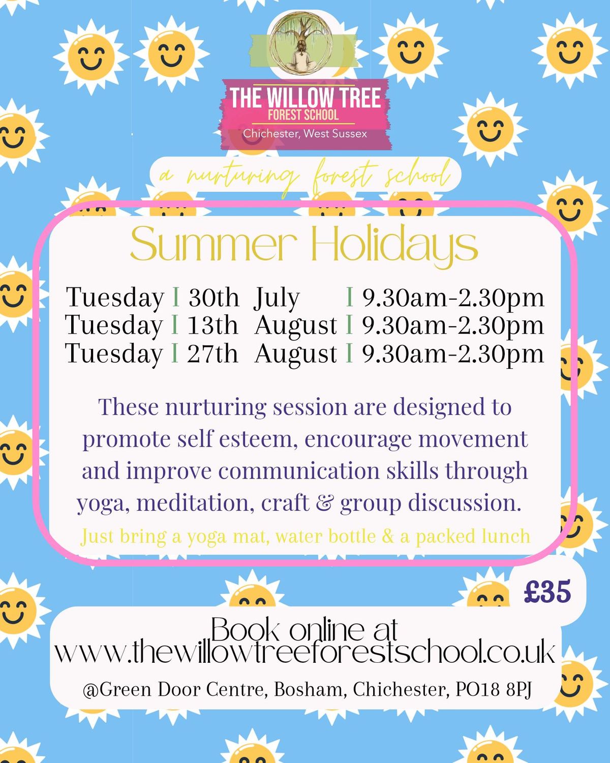 Willow Tree Forest School Summer Sessions