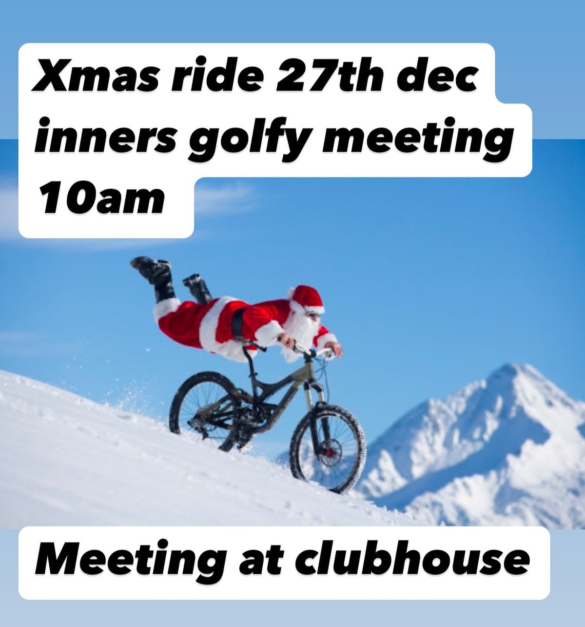 sprockets xmas ride INNERS GOLFY