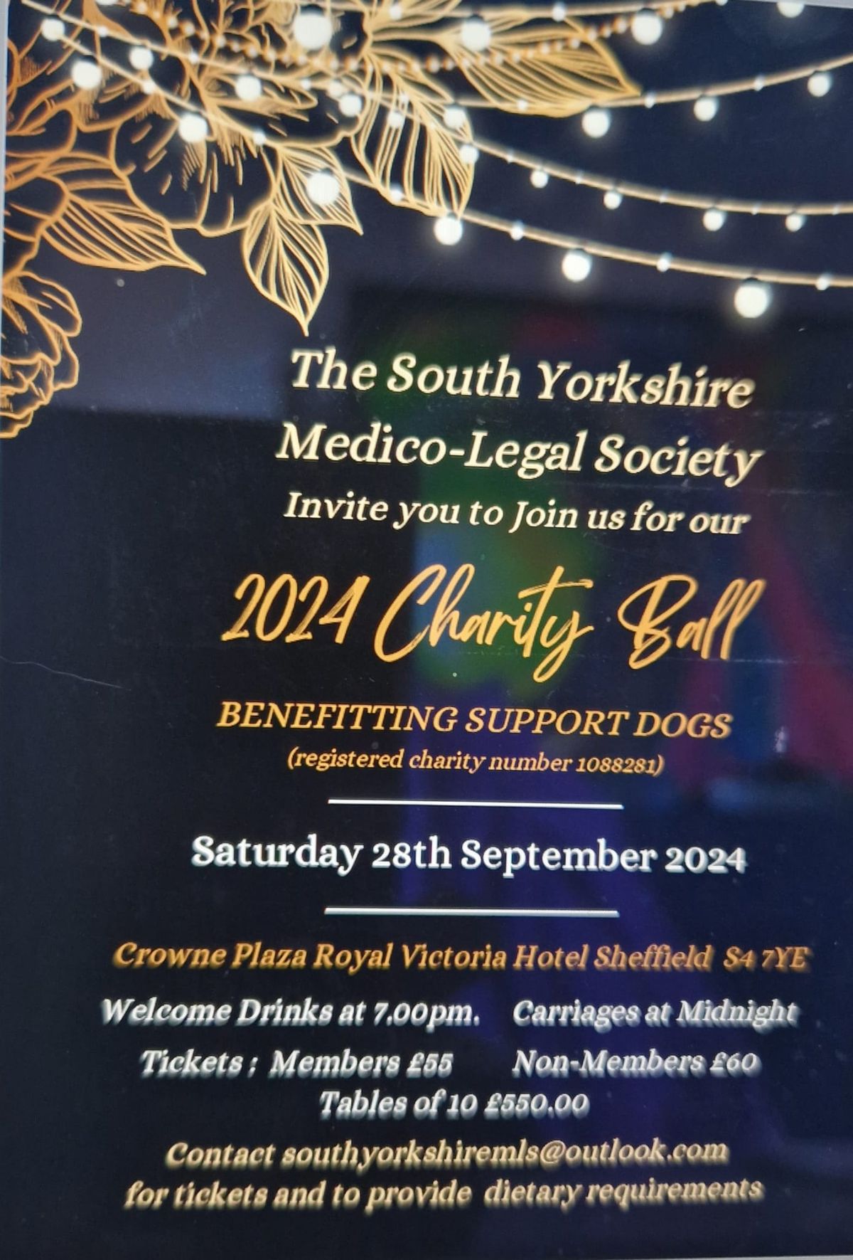 South Yorkshire Medico-legal Society Charity Ball