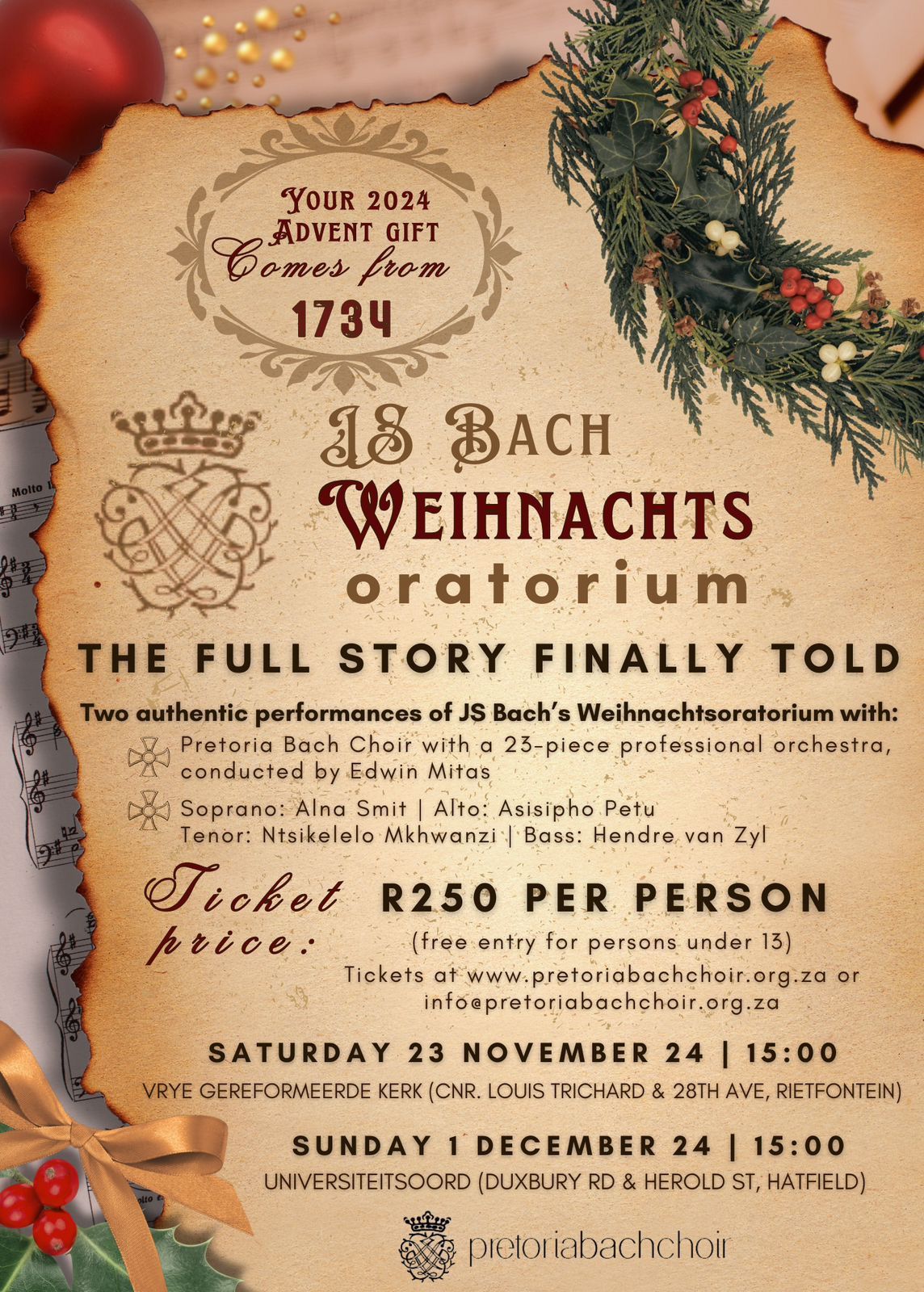 Bach\u2019s Weihnachtsoratorium - Concert 2