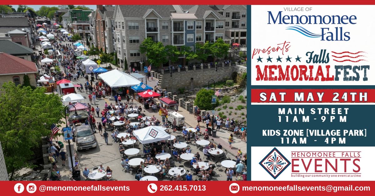 FALLS MEMORIAL FEST - presented by The Village of Menomonee Falls