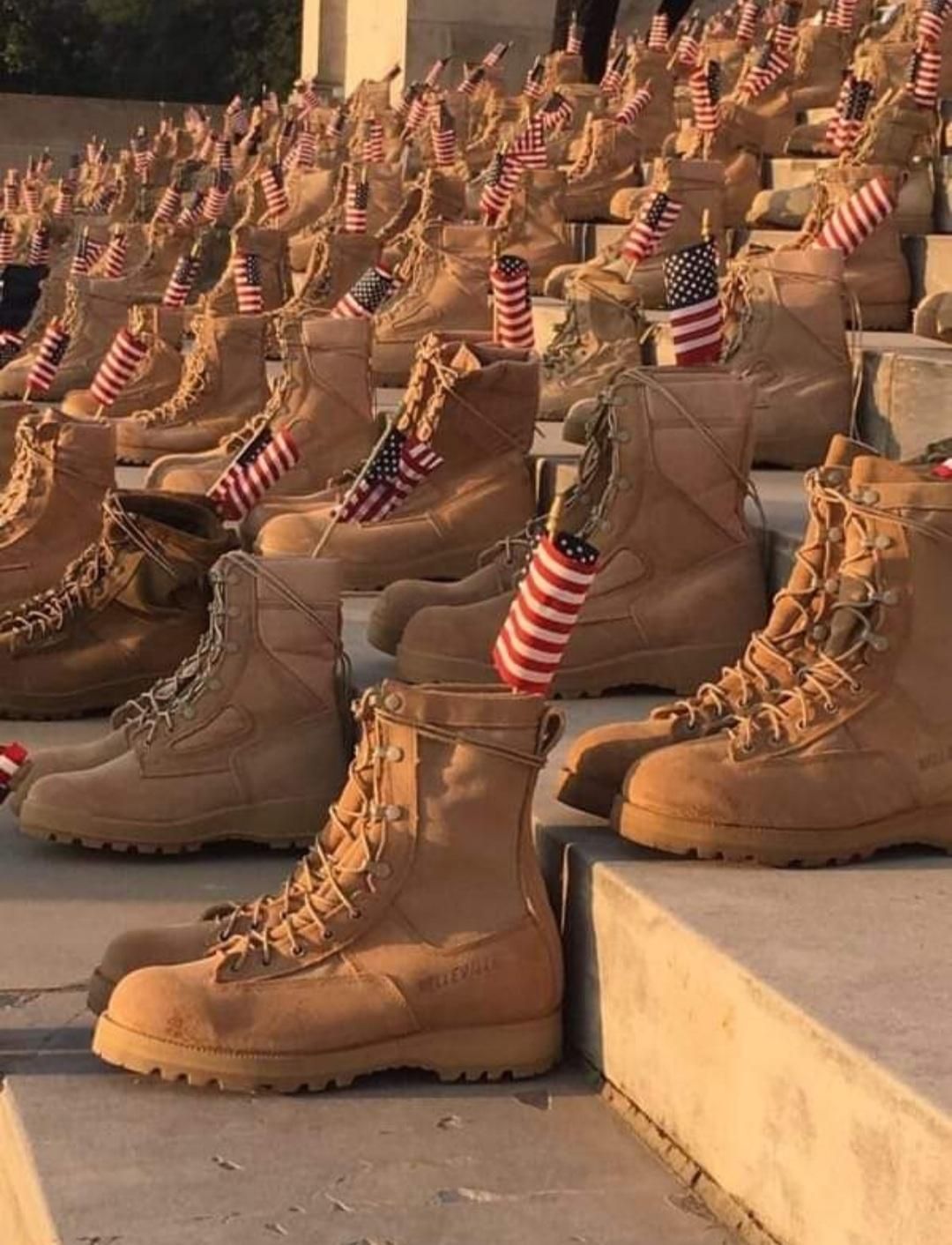 Fallen Heroes Combat Boot Display