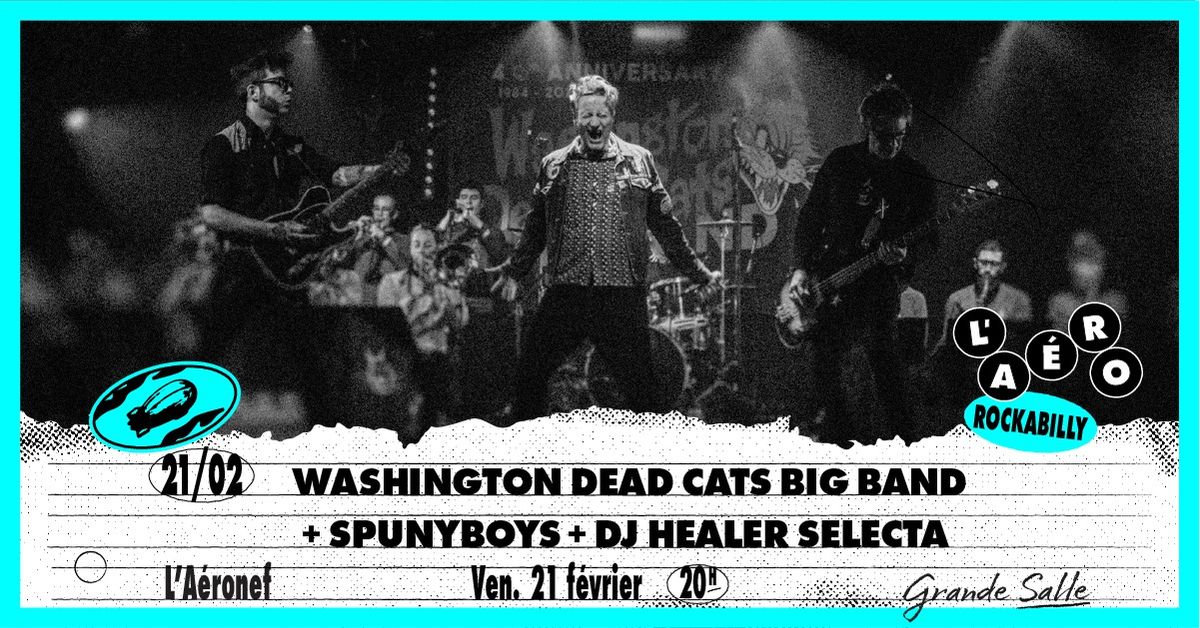 Washington Dead Cats Big Band + Spunyboys + Dj Healer Selecta \u2219 L'A\u00e9ronef