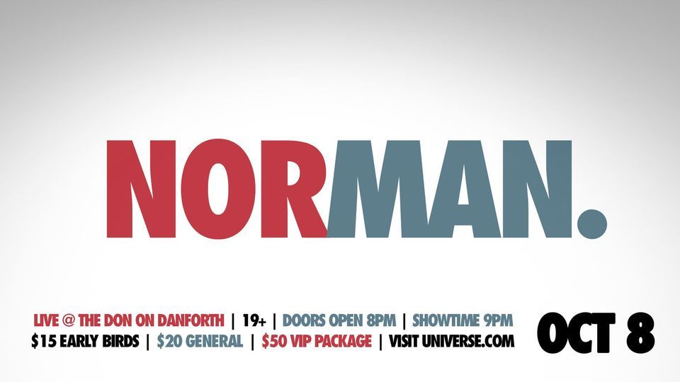 NORMAN - A ONE MAN SHOW