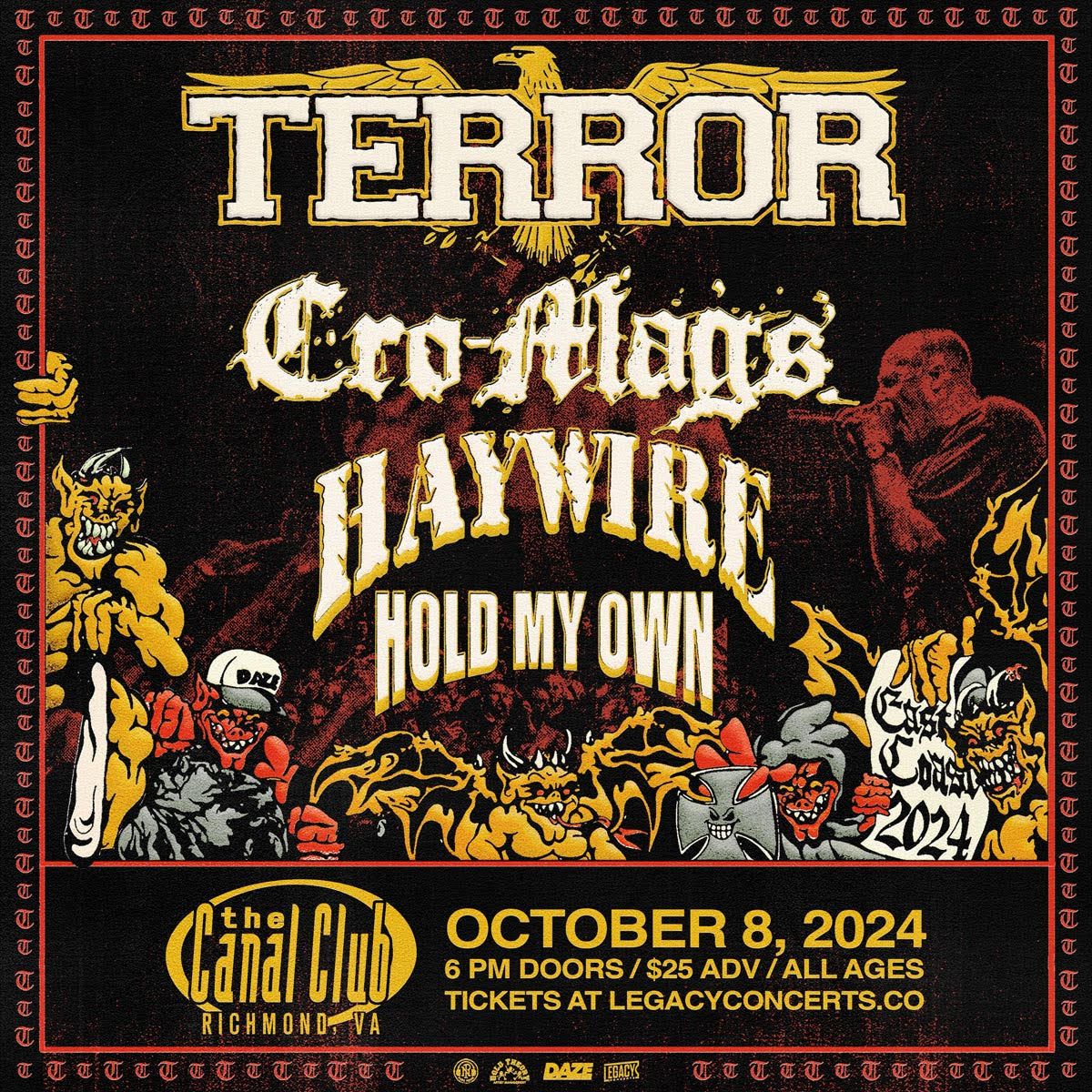 Terror, Cro-Mags at Canal Club