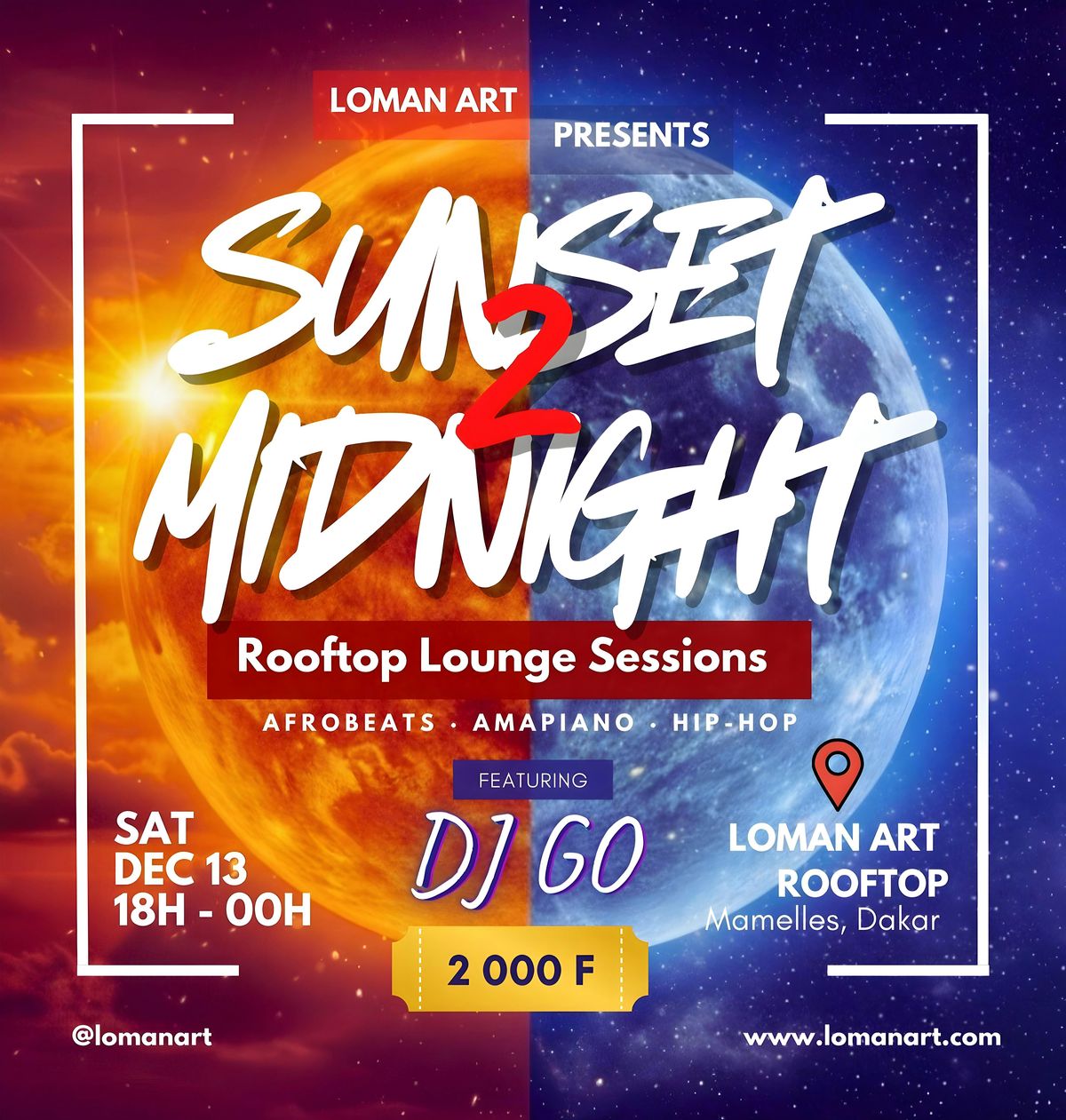 Sunset 2 Midnight: Rooftop Lounge Sessions ft DJ GO