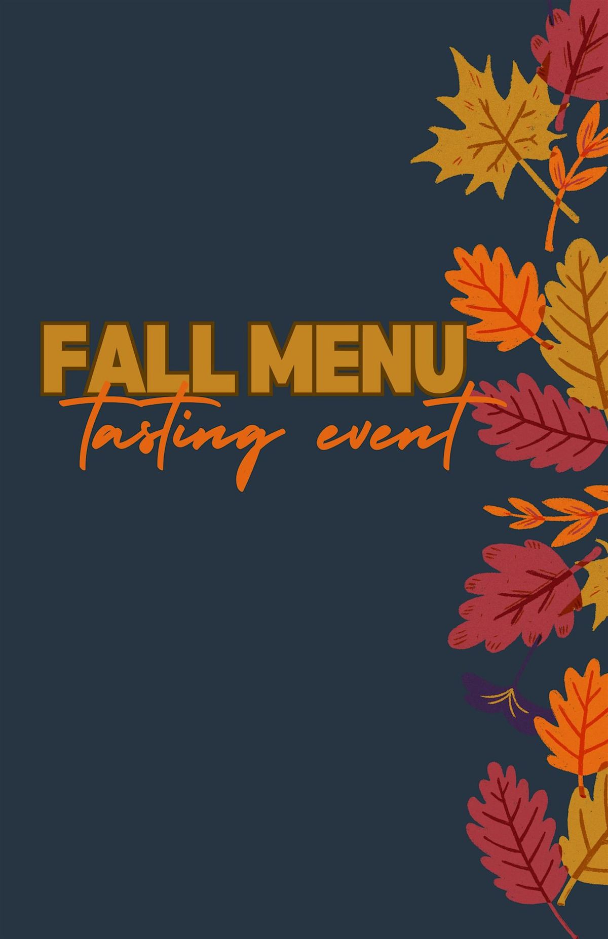 Fall New Menu Tasting