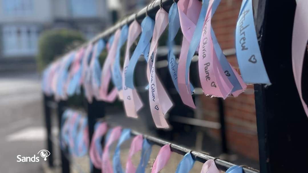 Ribbon Display for Baby Loss Awareness week 