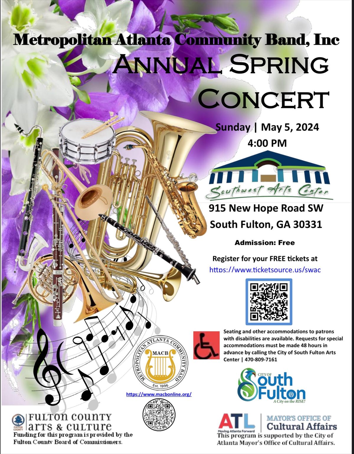 Metropolitan Atlanta Community Band Annual Spring Concert 